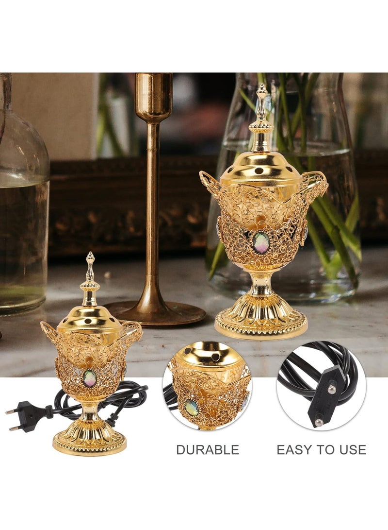 LOISTE Electric Incense Burner / Bakhoor Holder – Resin & Aromatherapy Fragrance Burner for Home & Meditation - Image 4